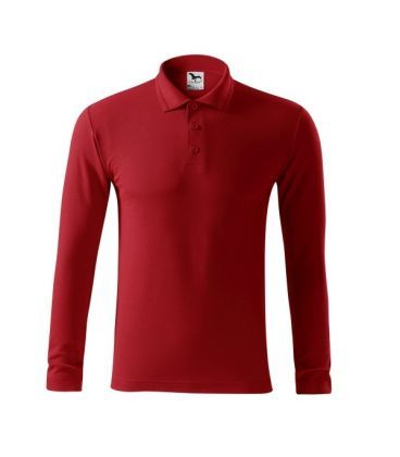 Bluza Polo Single J cu maneca lunga, textura tricou clasic